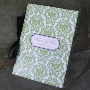 Damask Wedding Program Booklet Template
