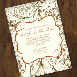 Fall Harvest Wedding Invitation Template