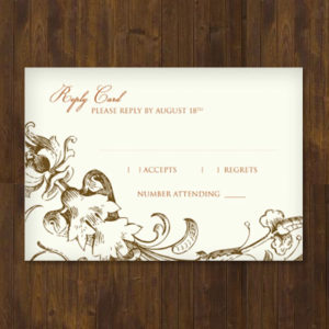 Fall Harvest Wedding RSVP Template