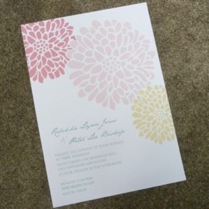 Invitation Template - Chrysanthemum Design