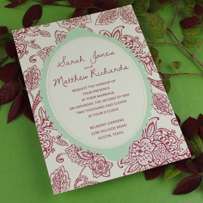 DIY Opulent Matelasse Wedding Invitaiton Template | Download & Print