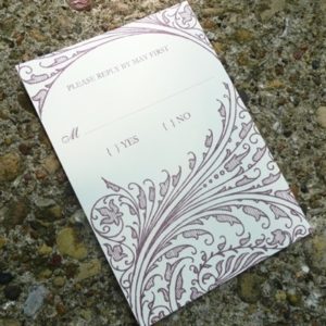 RSVP Template - Victorian Scroll