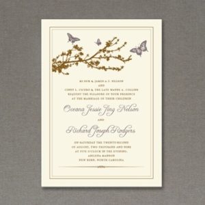 Invitation Template - Butterfly & Branch