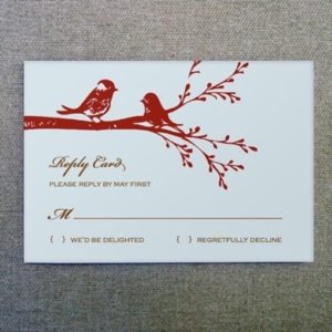 RSVP Template - Lovebirds