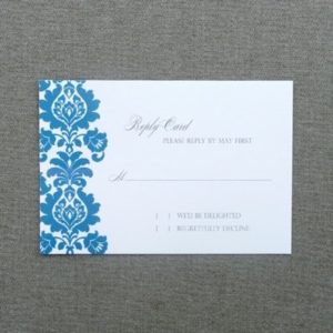 RSVP Template: Rococo RSVP Card