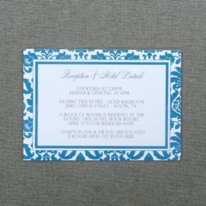 Enclosure Card Template - Rococo Design