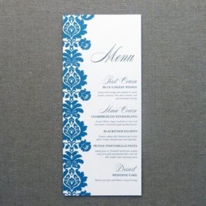 Menu Card Template - Rococo Design