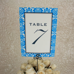 Wedding Table Number Templates - Rococo Design