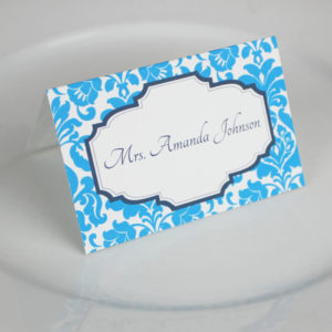 Wedding Place Card Templates - Rococo Design