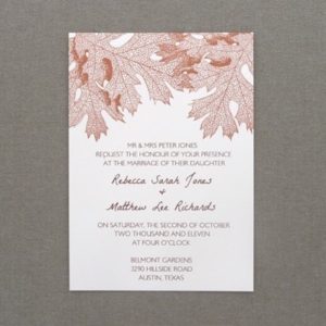 Invitation Template - A7 Fall Leaves