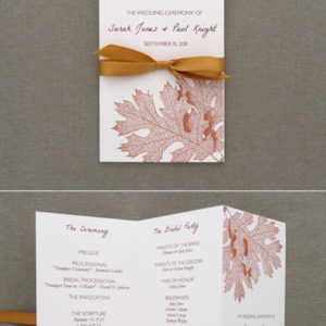 Program Template - Tri-Fold Fall leaves