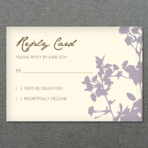 RSVP Template - Silhouette Weeds