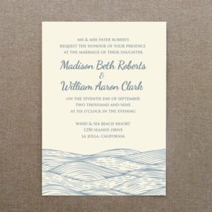 Invitation Template - Beach Waves Design