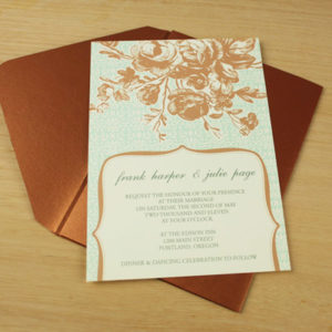 Vintage Flowers Invitation Template