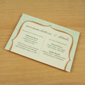 Enclosure Card Template: Vintage Floral & Clover