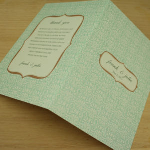 Program Template: Vintage Clover Pattern with Frame