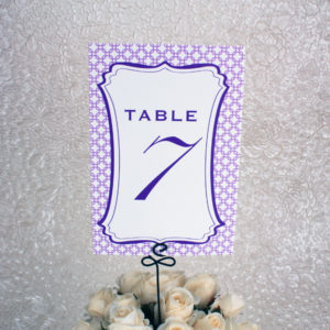 Hydrangea Table Number Templates