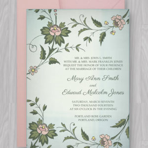 Watercolor Flowers Invitation Template