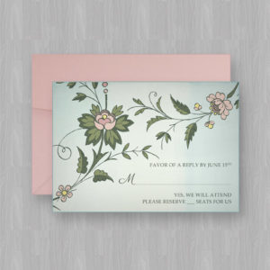 Watercolor Flowers RSVP Template