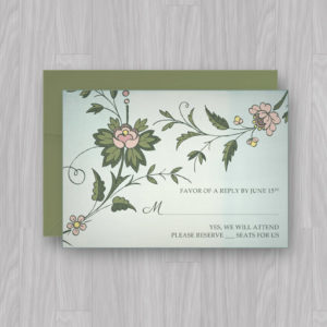 Watercolor Flowers RSVP Template