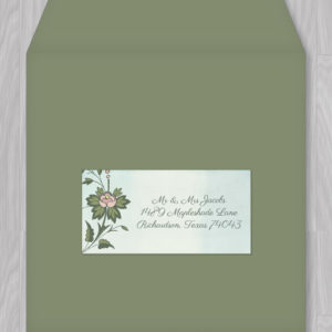 Watercolor Flowers Address Label Template