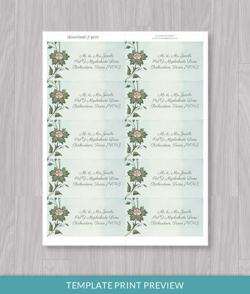 Wedding address labels online