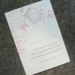 Rose & Scrolls Enclosure Card Template