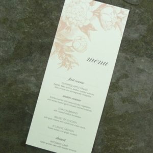 Rose & Scrolls Menu Template