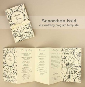 DIY harvest scroll wedding program | Download & Print