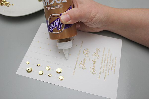 DIY glam gold invitation | Download & Print