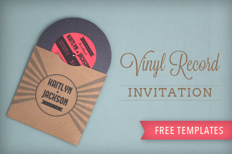 Vinyl Record Wedding Invitation Template - Download & Print