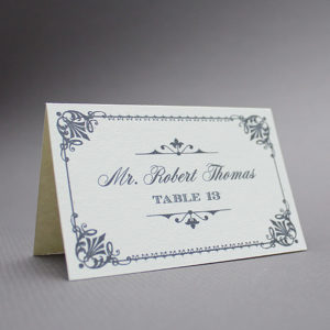 Ornate Vintage Place Cards template | Download & Print