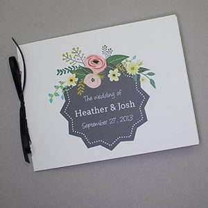 DIY flower garden wedding ceremony booklet