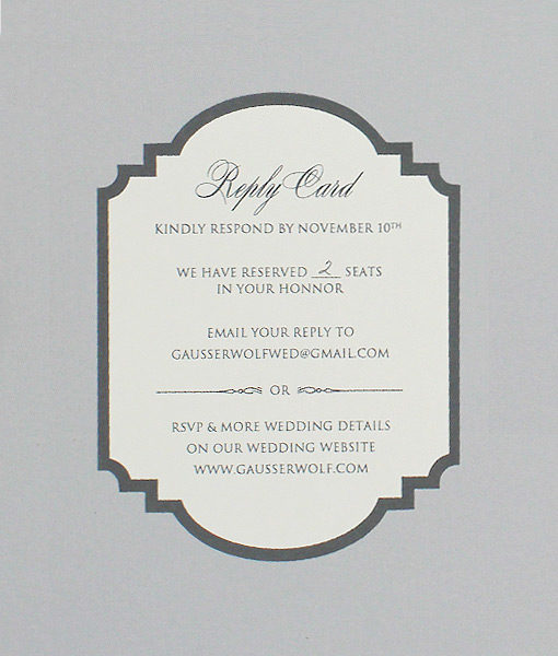 classic die cut wedding rsvp card how to word rsvp cards