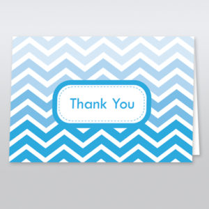 diy thank you card with chevrons from Download & Print