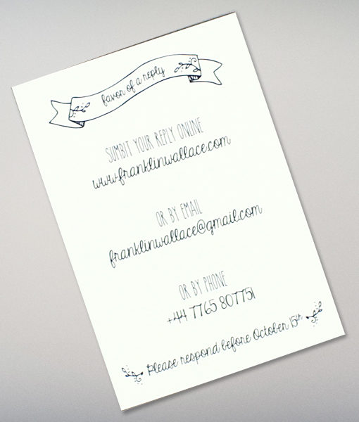 doodle love wedding rsvp card unique rsvp card