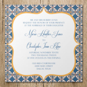 Printable Italian Mosaic Wedding Invitation Template | Download & Print