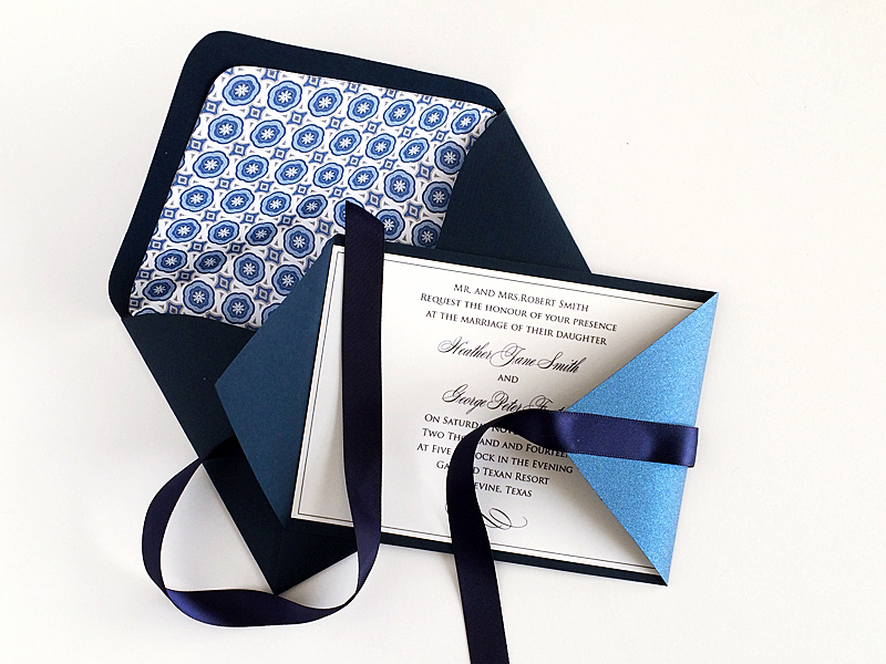 Elegant Wedding Invitation Template with Pocket | Download & Print
