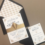 Art Deco Wedding Invitation