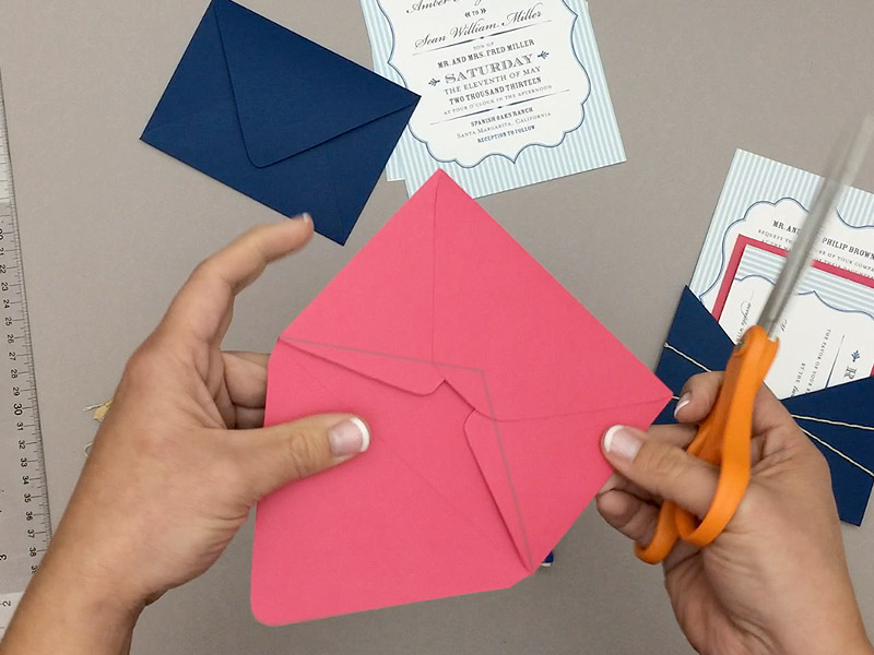 DIY wedding invitation pocket hack | Download & Print