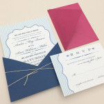 Nautical Stripes Invitation Pocket