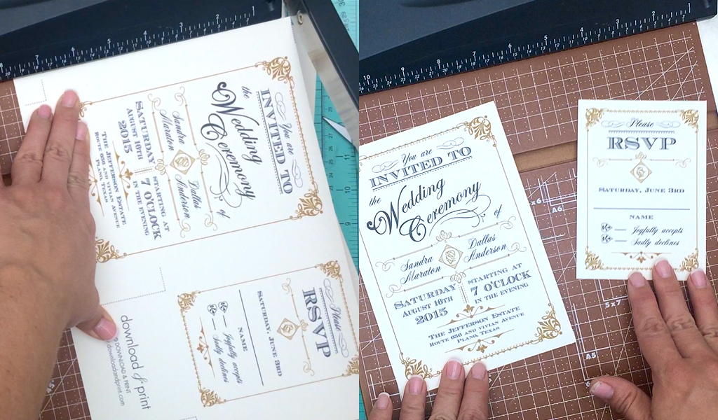 Vintage Wedding Invitation Templates Free Download 6