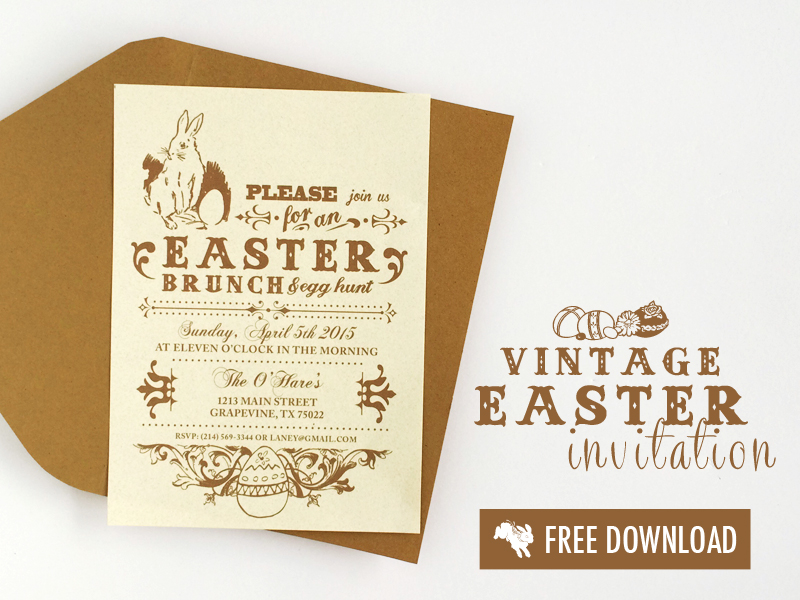 Free Easter Invitation Template from www.downloadandprint.com