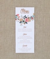 Artisan Botanical Dinner Menu