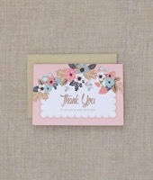 Artisan Botanical Thank You Card
