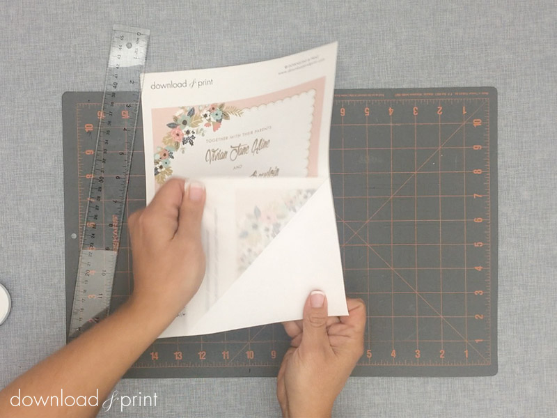 Remove wax backing from photo fabaric paper | Download & Print