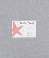 Katherine Starfish Beach RSVP Card
