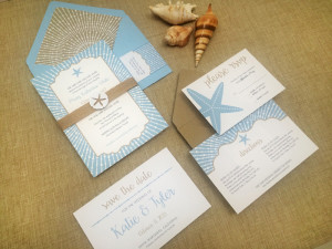 DIY beach wedding invitation collection | Download & Print