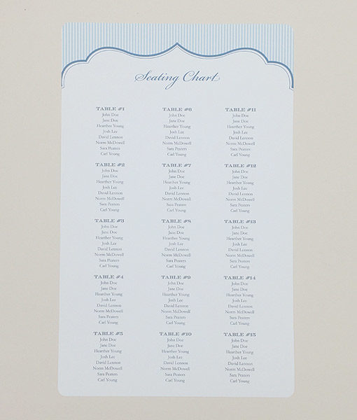 Wedding Seating Chart Poster Printing