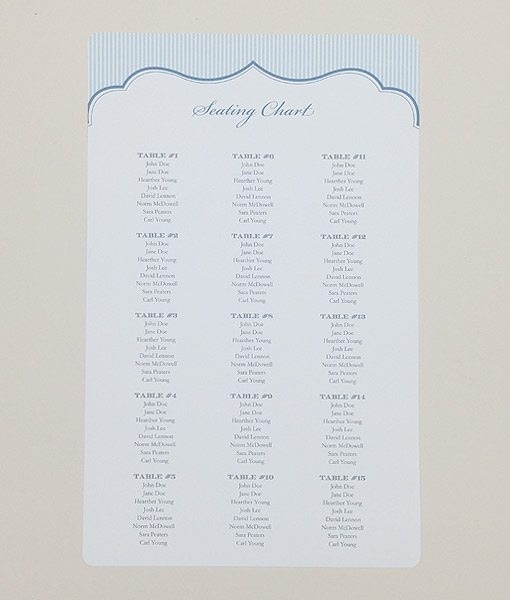 Wedding Seating Chart Poster Printing
